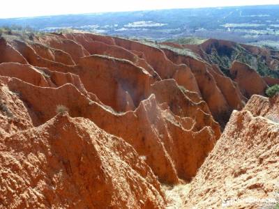 Cárcavas Alpedrete de la Sierra y Cerro Negro; singles vacaciones viajes organizados a madrid sende